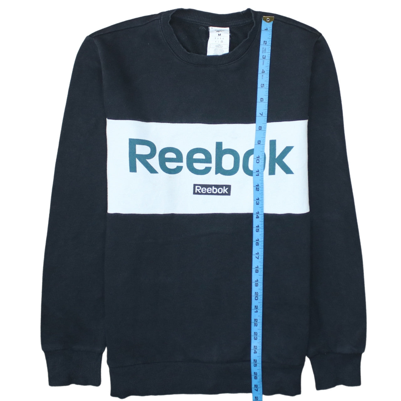 Mens UK Size M Reebok Black Pullover Sweatshirt