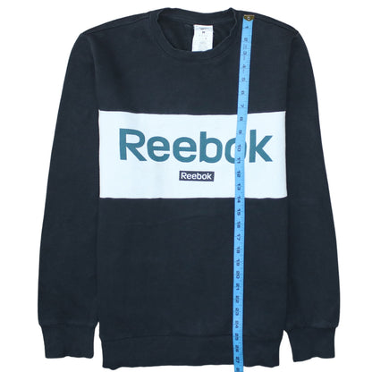 Mens UK Size M Reebok Black Pullover Sweatshirt