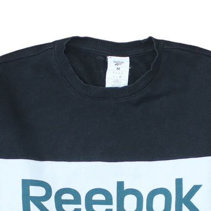 Mens UK Size M Reebok Black Pullover Sweatshirt