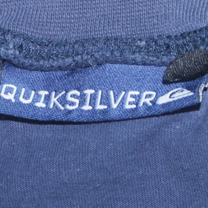 Mens UK Size L Quiksilver Blue Pullover Sweatshirt