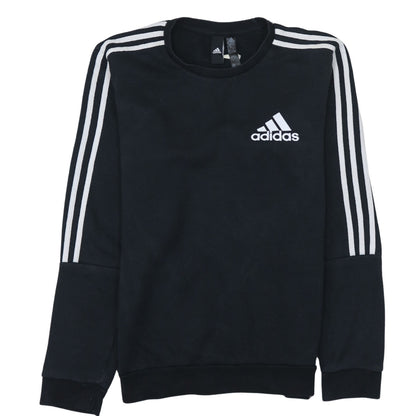 Mens UK Size S adidas Black Pullover Sweatshirt