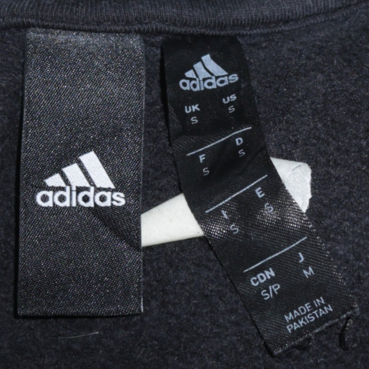 Mens UK Size S adidas Black Pullover Sweatshirt
