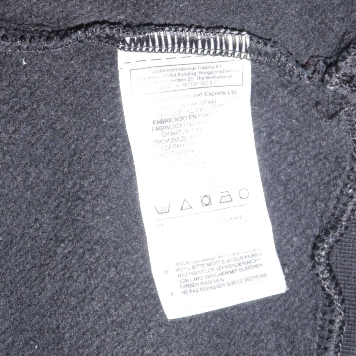Mens UK Size S adidas Black Pullover Sweatshirt