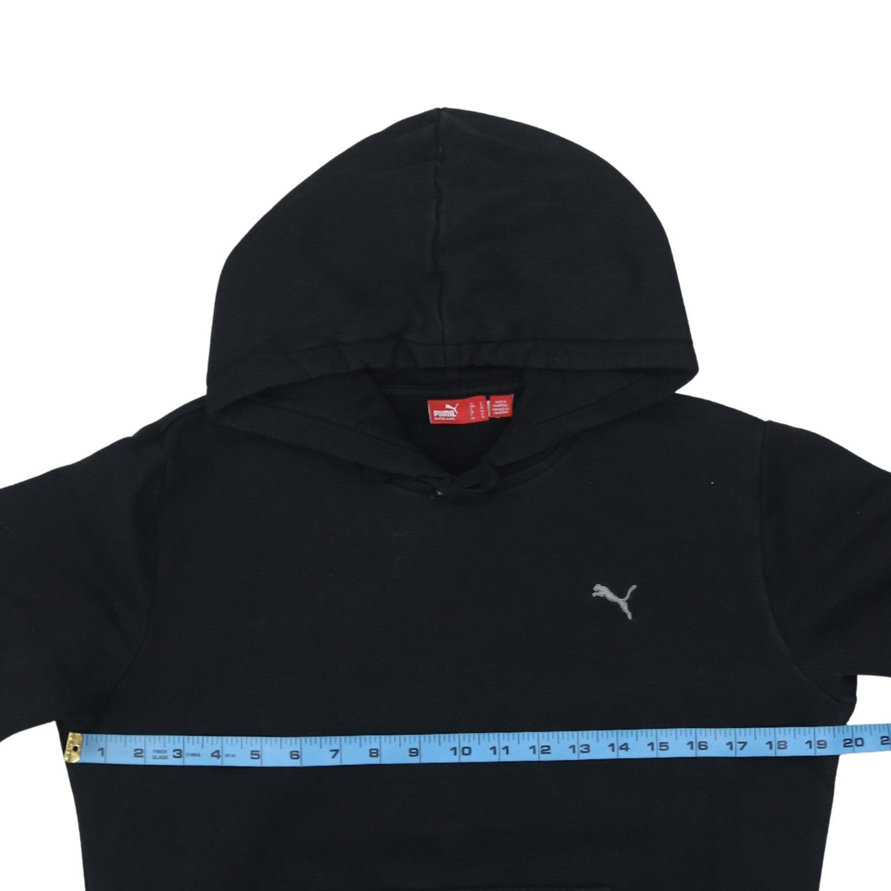 Mens UK Size L PUMA Black Pullover Hoodie