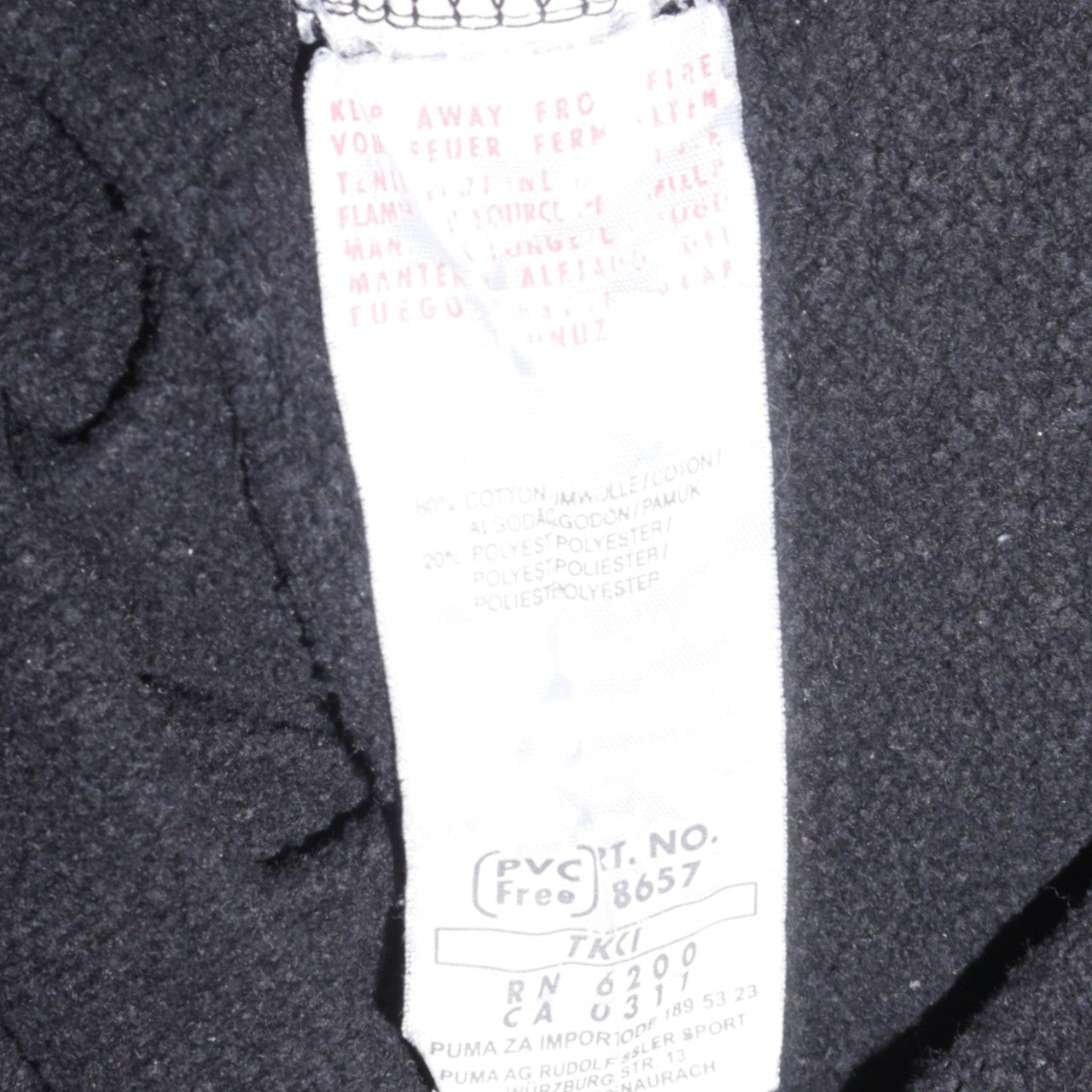 Mens UK Size L PUMA Black Pullover Hoodie