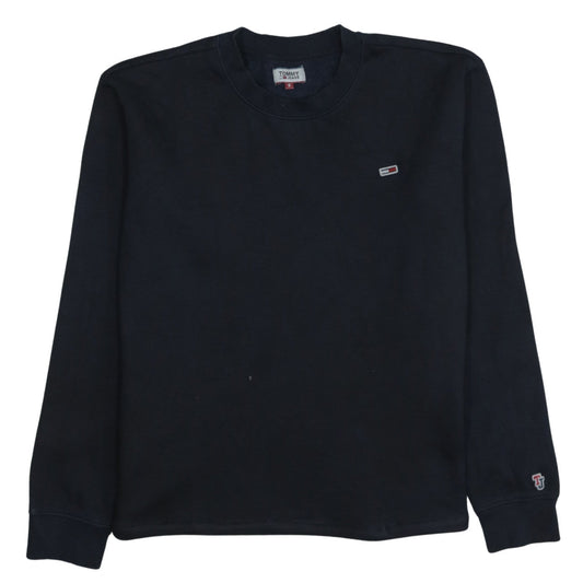 Mens UK Size S Tommy Jeans Blue Pullover Sweatshirt