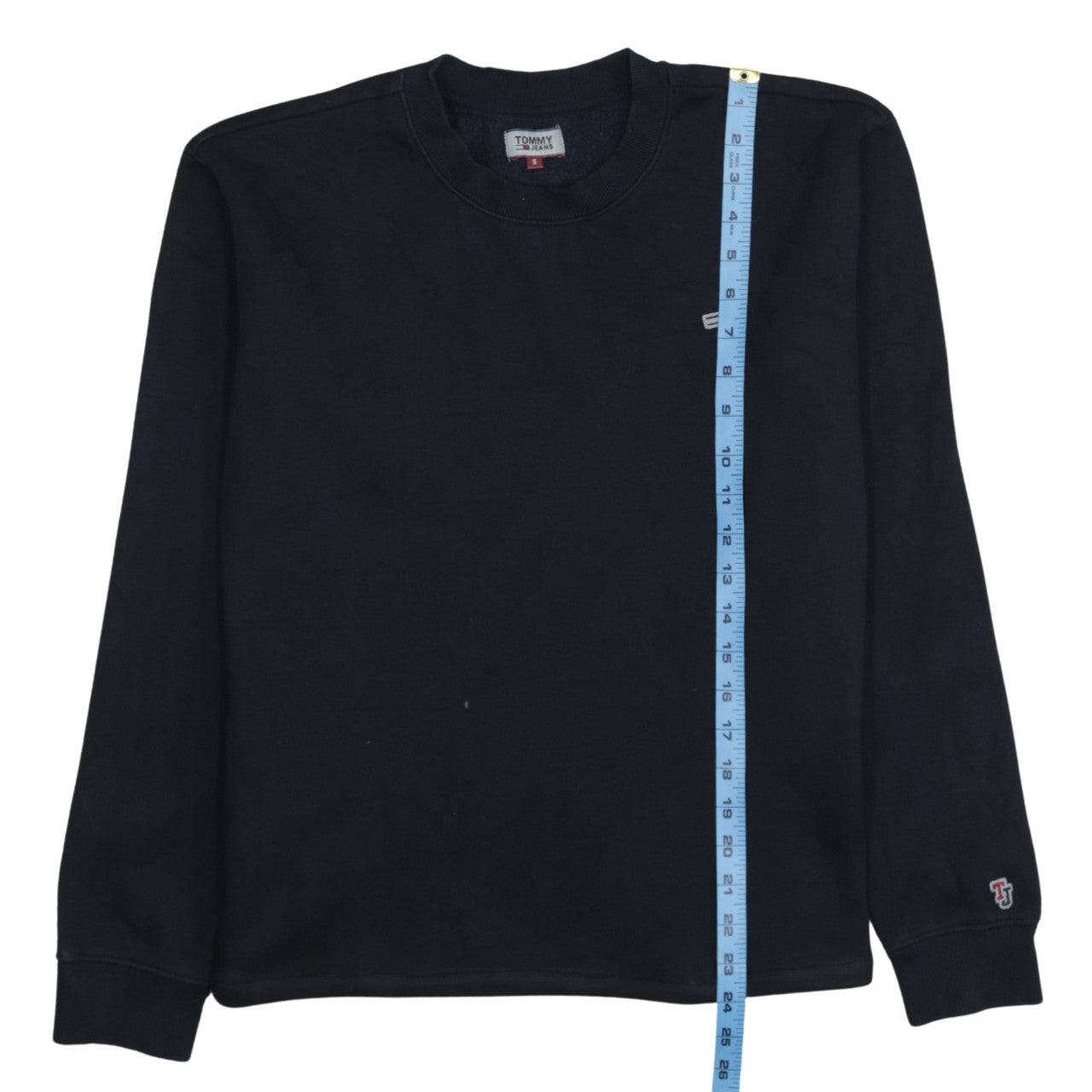 Mens UK Size S Tommy Jeans Blue Pullover Sweatshirt