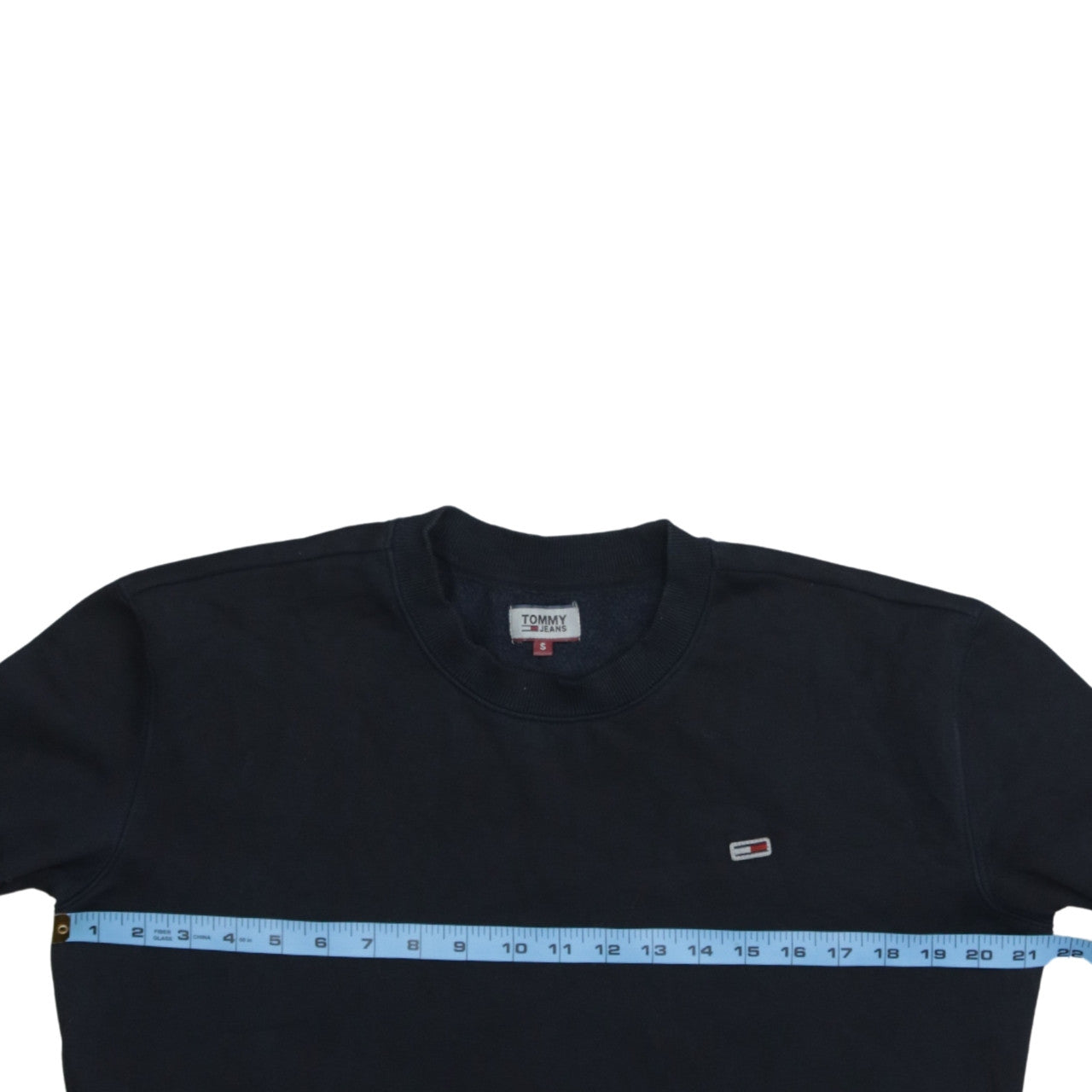 Mens UK Size S Tommy Jeans Blue Pullover Sweatshirt