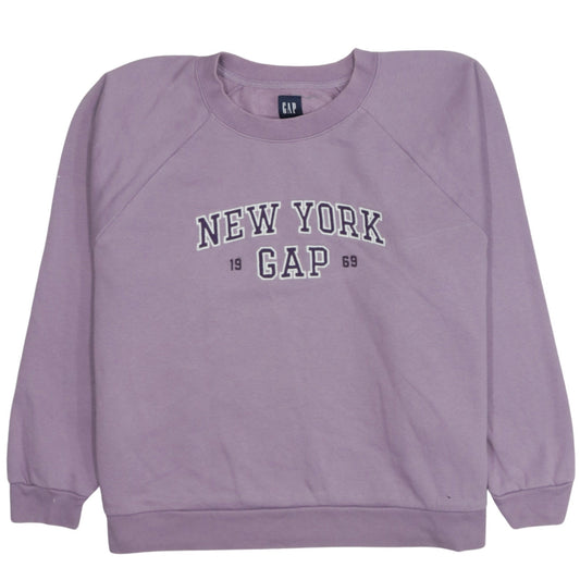 Womens UK Size L Gap Purple Pullover Sweatshirt