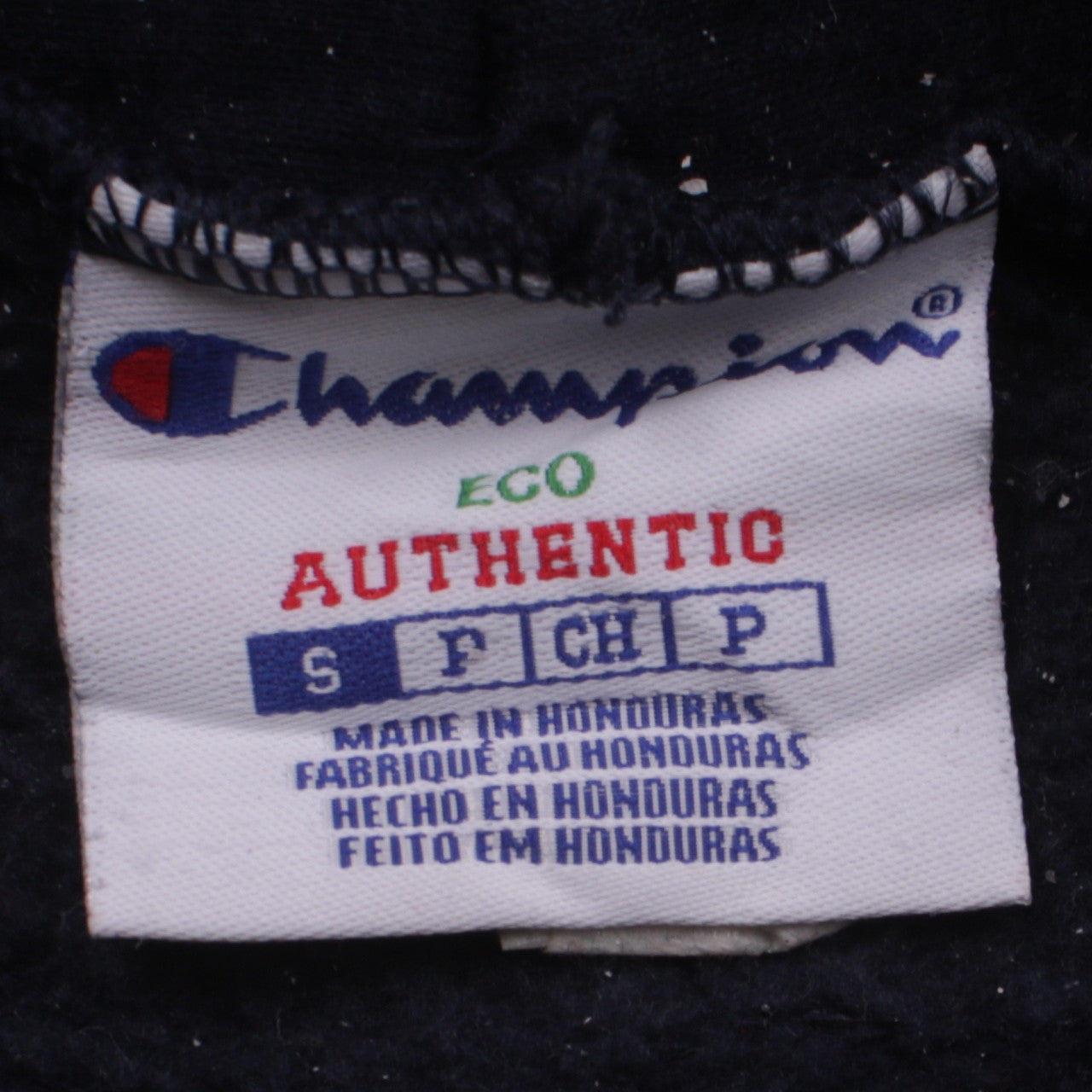 Womens UK Size S Champion Black Pullover Hoodie