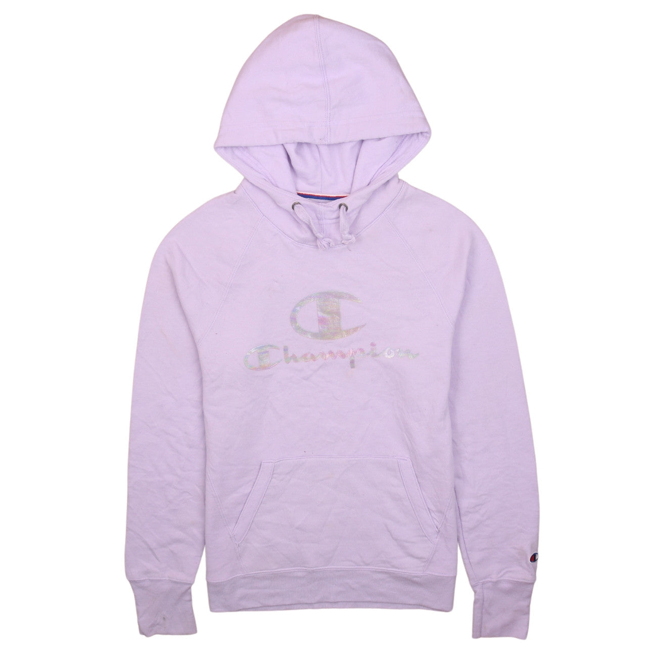 Womens UK Size S Champion Purple Pullover Hoodie