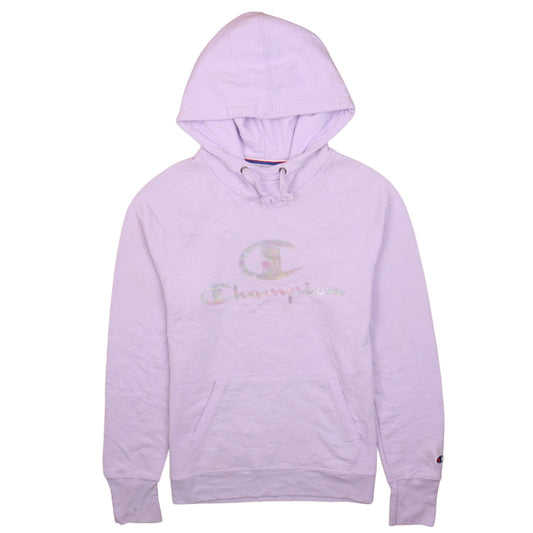 Womens UK Size S Champion Purple Pullover Hoodie
