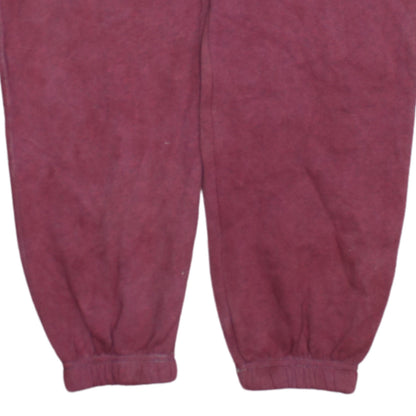 Nike Women’s Red Jogger Sweatpants L Fleece Elastic Waist Activewear