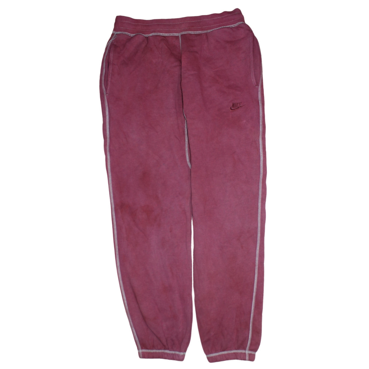 Womens UK Size M Nike Regular Fit Jogger Pink Trousers