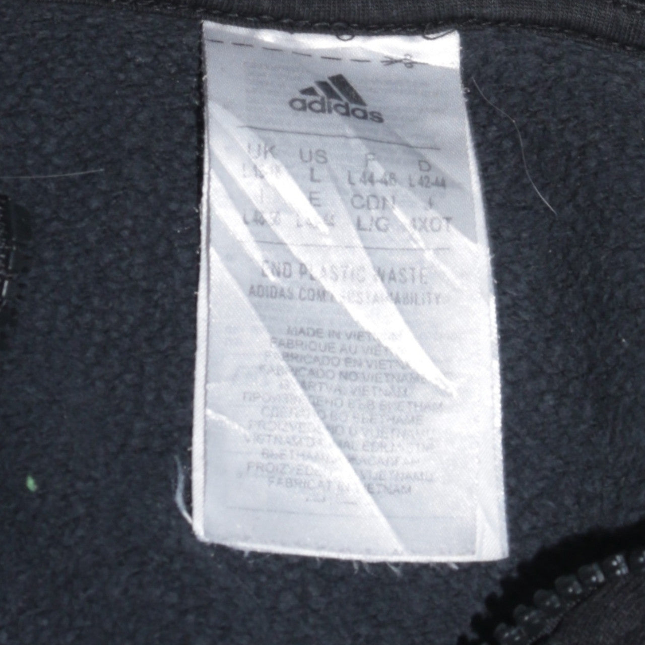 Womens UK Size L adidas Black Pullover Sweatshirt