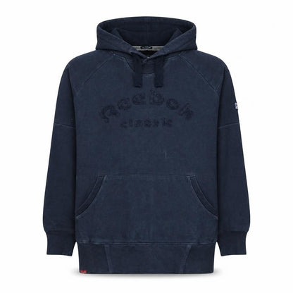 Mens UK Size XL Reebok Blue Pullover Hoodie