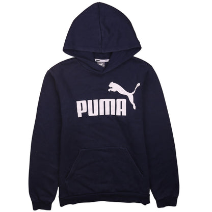 Boys UK Size 15-16 Years PUMA Blue Pullover Hoodie