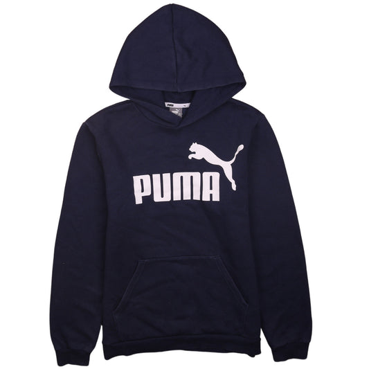 Boys UK Size 15-16 Years PUMA Blue Pullover Hoodie
