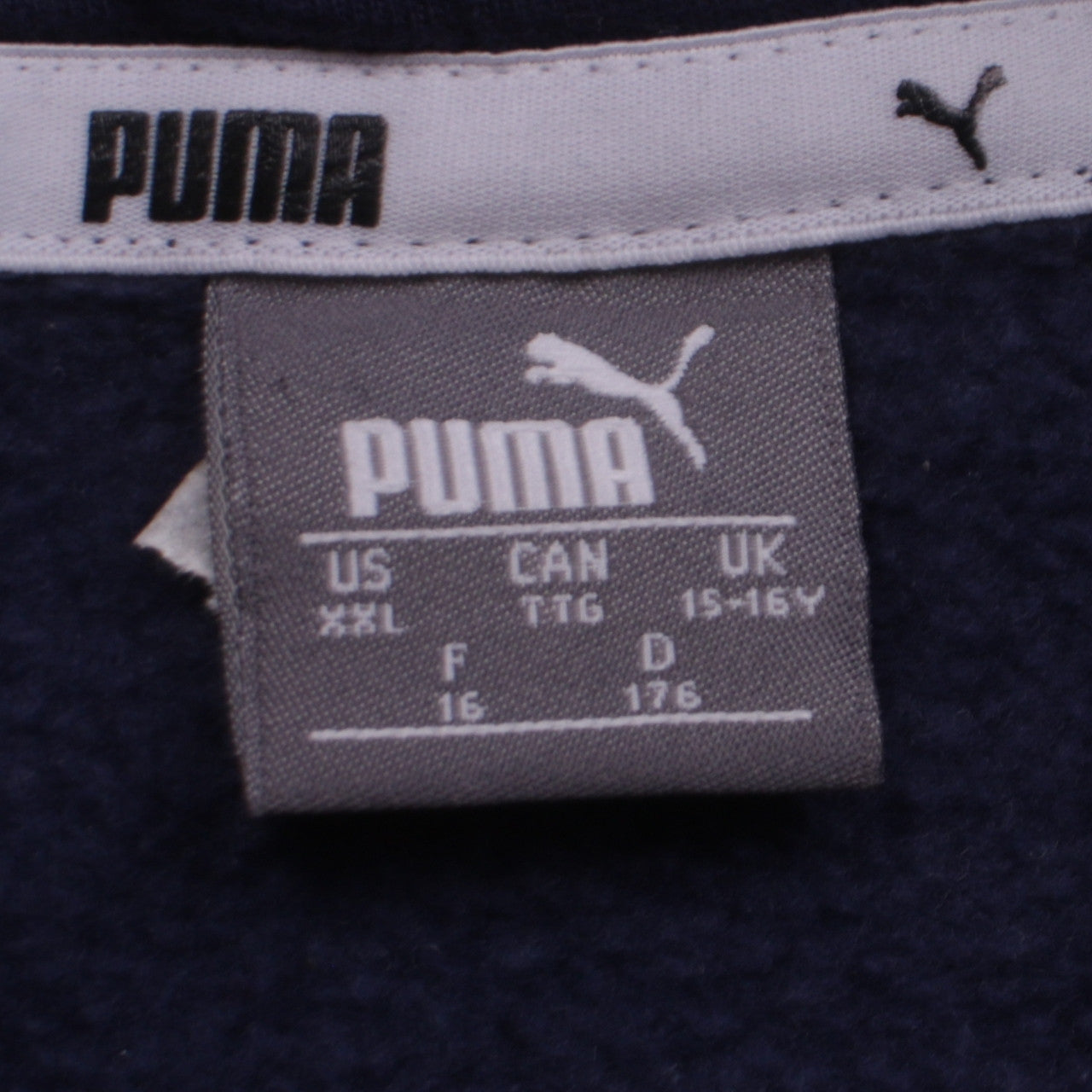 Boys UK Size 15-16 Years PUMA Blue Pullover Hoodie
