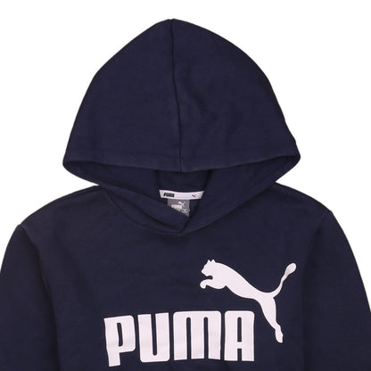 Boys UK Size 15-16 Years PUMA Blue Pullover Hoodie