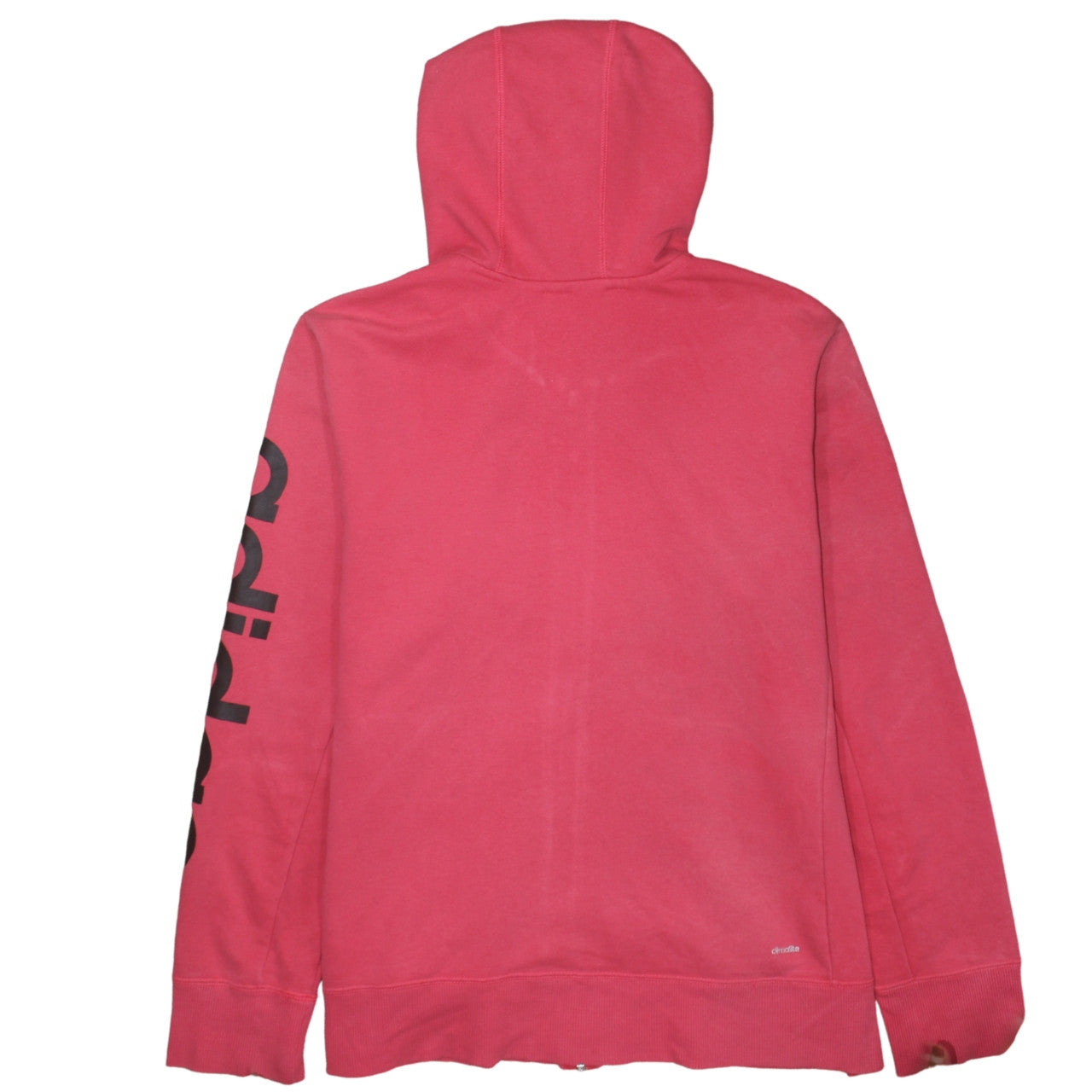 Womens UK Size 2XL adidas Pink Full Zip Hoodie
