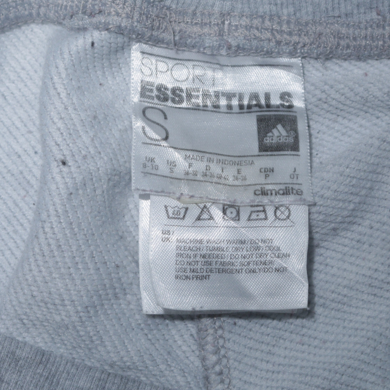 Womens UK Size S adidas Regular Fit Jogger Grey Trousers