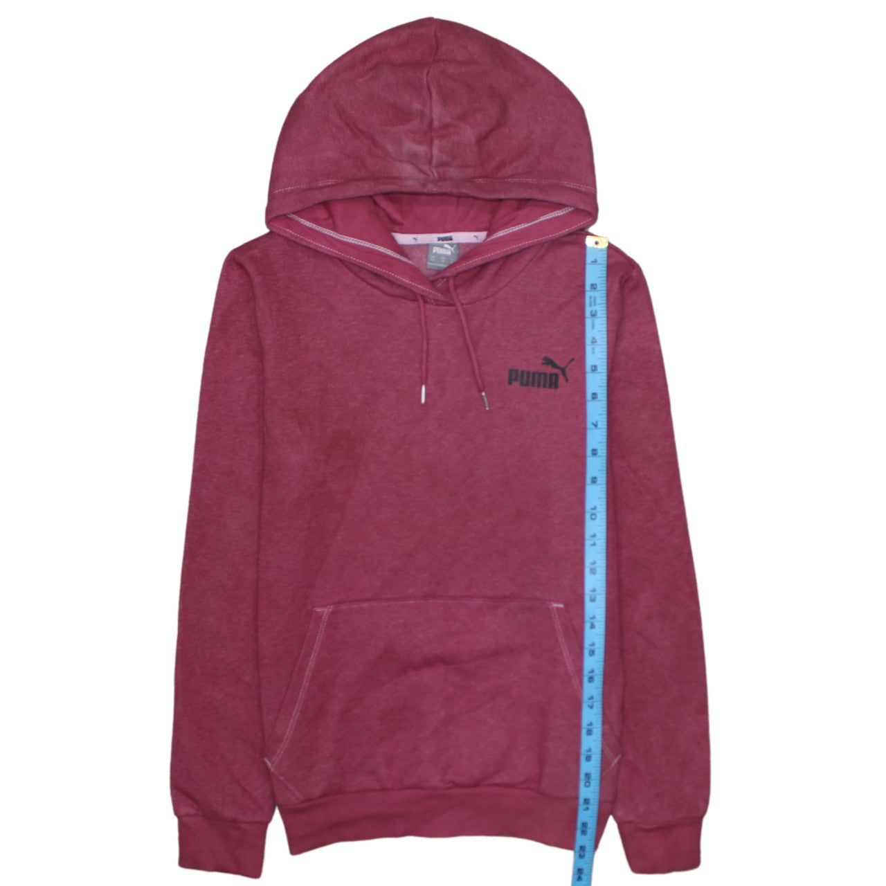 Womens UK Size XS PUMA Pink Pullover Hoodie