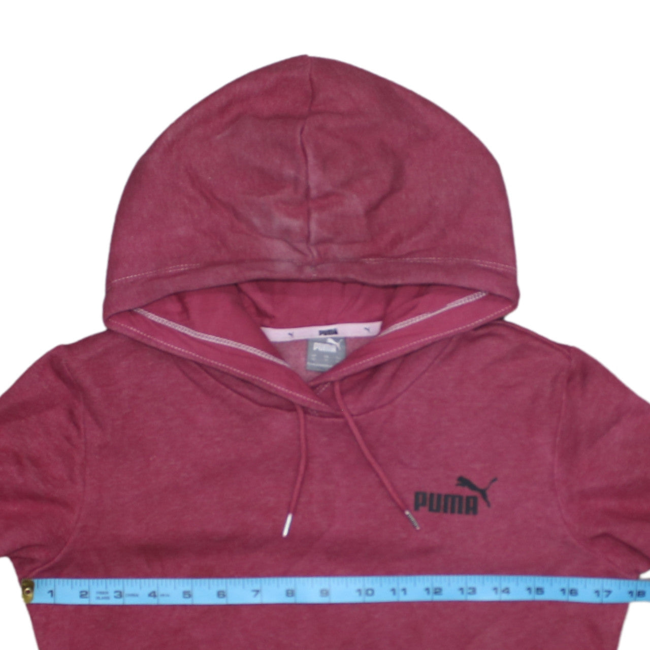 Womens UK Size XS PUMA Pink Pullover Hoodie