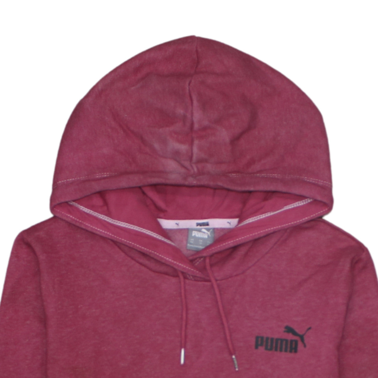 Womens UK Size XS PUMA Pink Pullover Hoodie