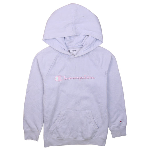 Womens UK Size XL Champion White Pullover Hoodie