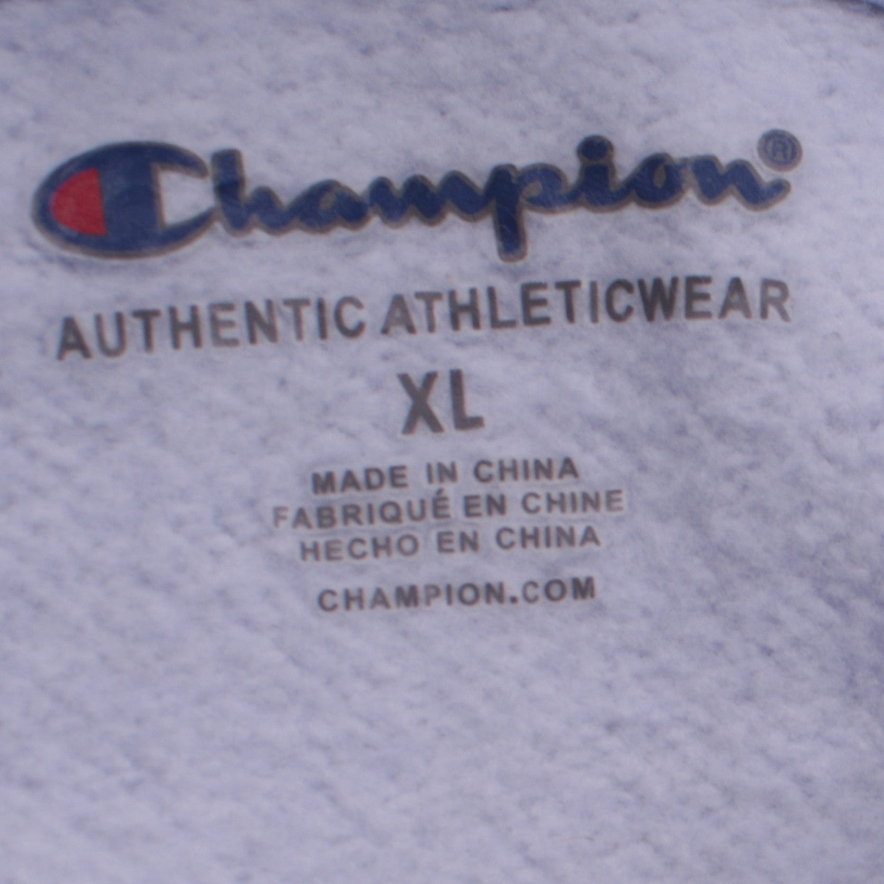 Womens UK Size XL Champion White Pullover Hoodie