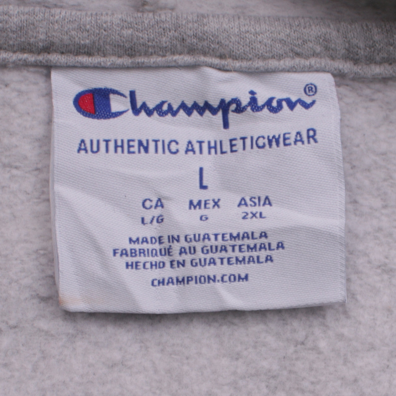 Womens UK Size L Champion Grey Pullover Hoodie