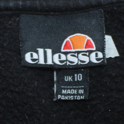 Mens UK Size M ellesse Black Pullover Hoodie