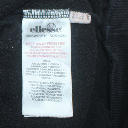 Mens UK Size M ellesse Black Pullover Hoodie
