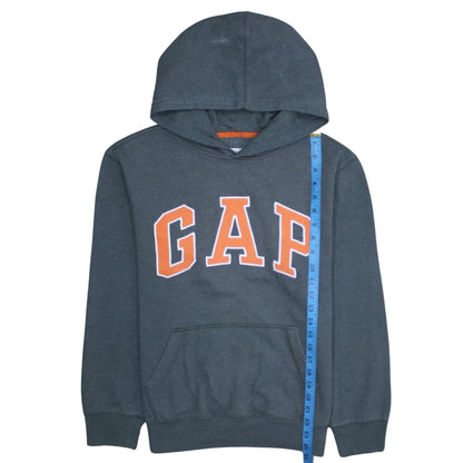 GAP Kids Boys Blue Pullover Hoodie XXL Cotton Blend Logo Sweatshirt