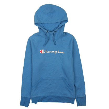 Mens UK Size S Champion Blue Pullover Hoodie