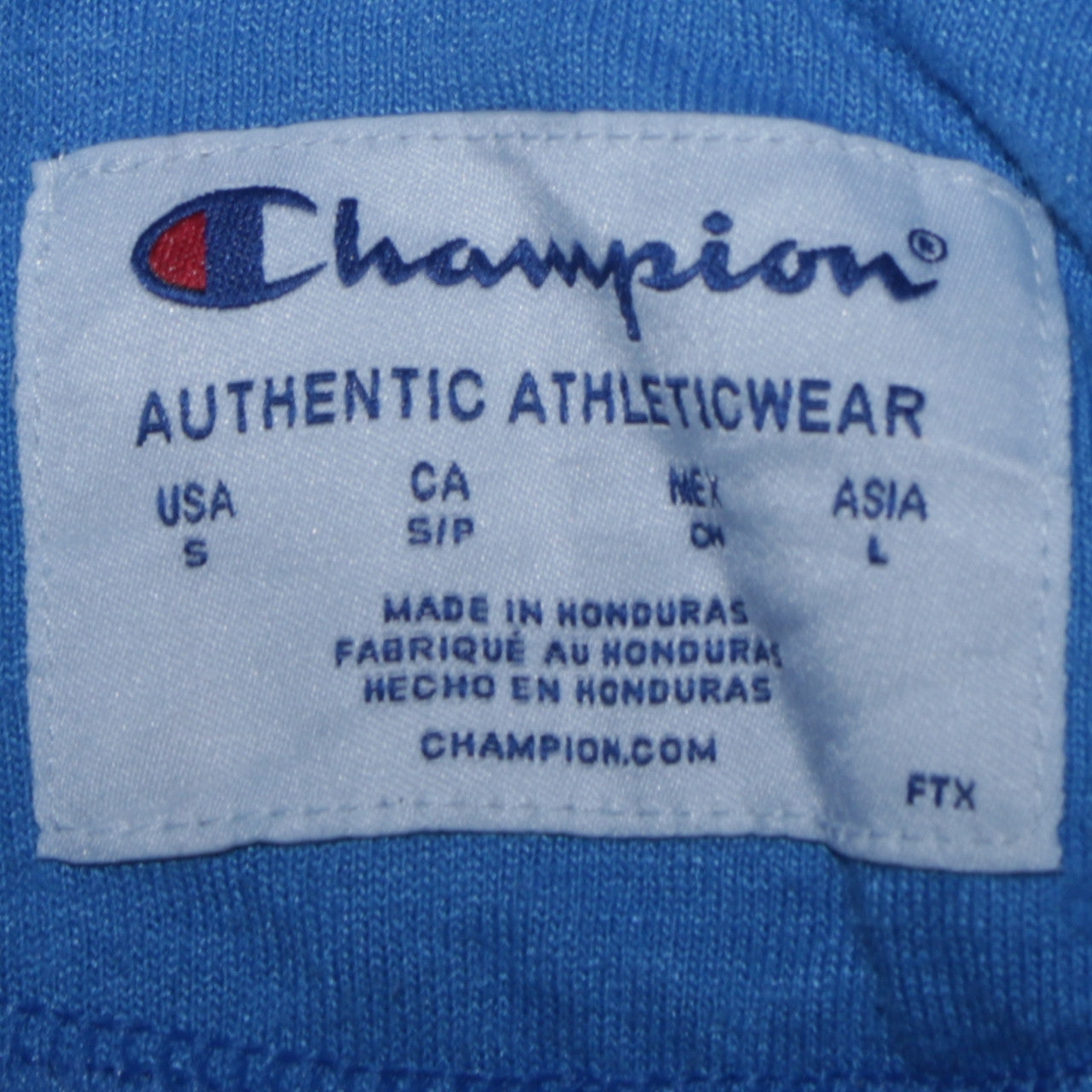 Mens UK Size S Champion Blue Pullover Hoodie