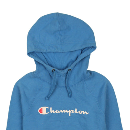 Mens UK Size S Champion Blue Pullover Hoodie