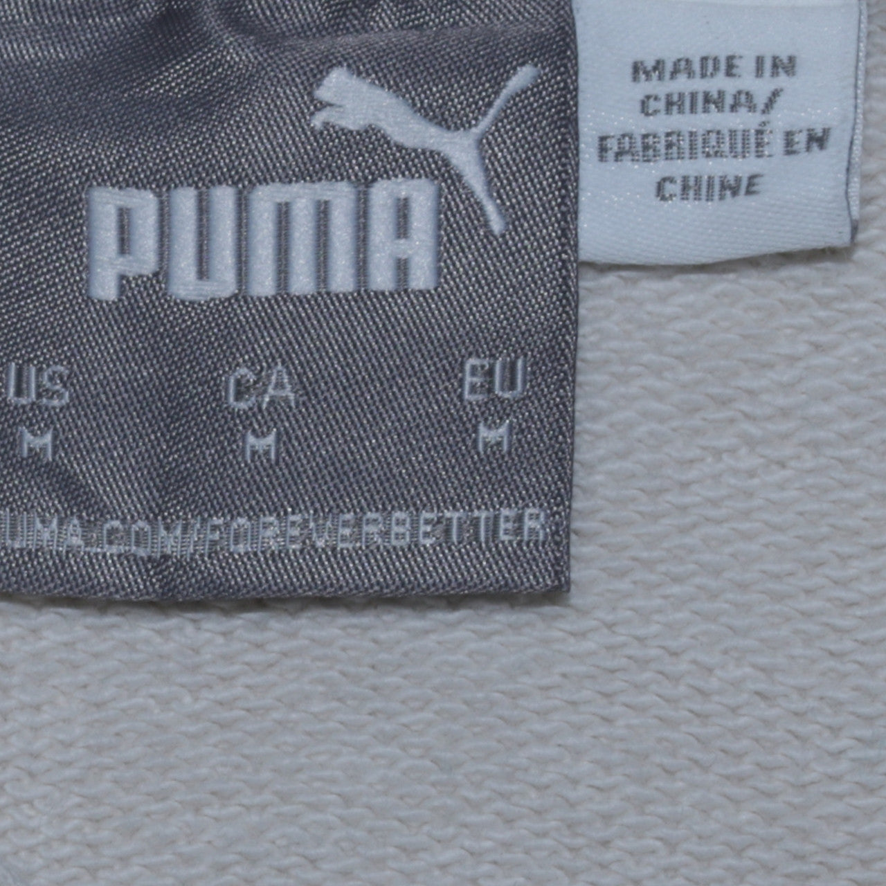 Mens UK Size M PUMA Beige Pullover Hoodie
