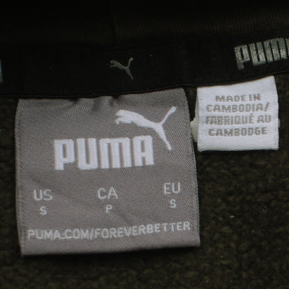 Mens UK Size S PUMA Green Pullover Hoodie