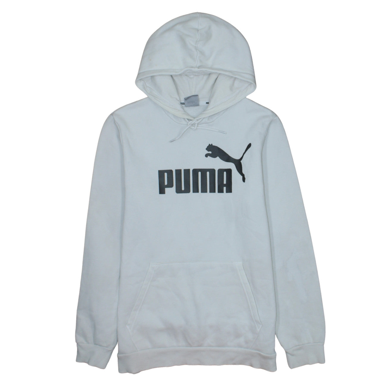Mens UK Size S PUMA White Pullover Hoodie
