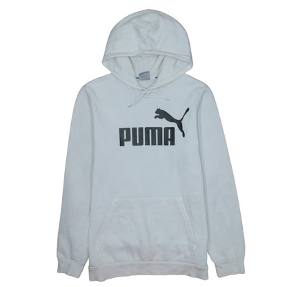 Mens UK Size S PUMA White Pullover Hoodie