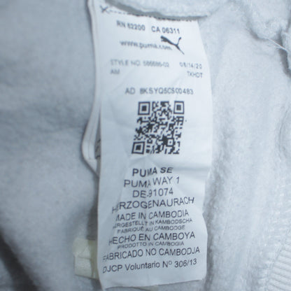 Mens UK Size S PUMA White Pullover Hoodie