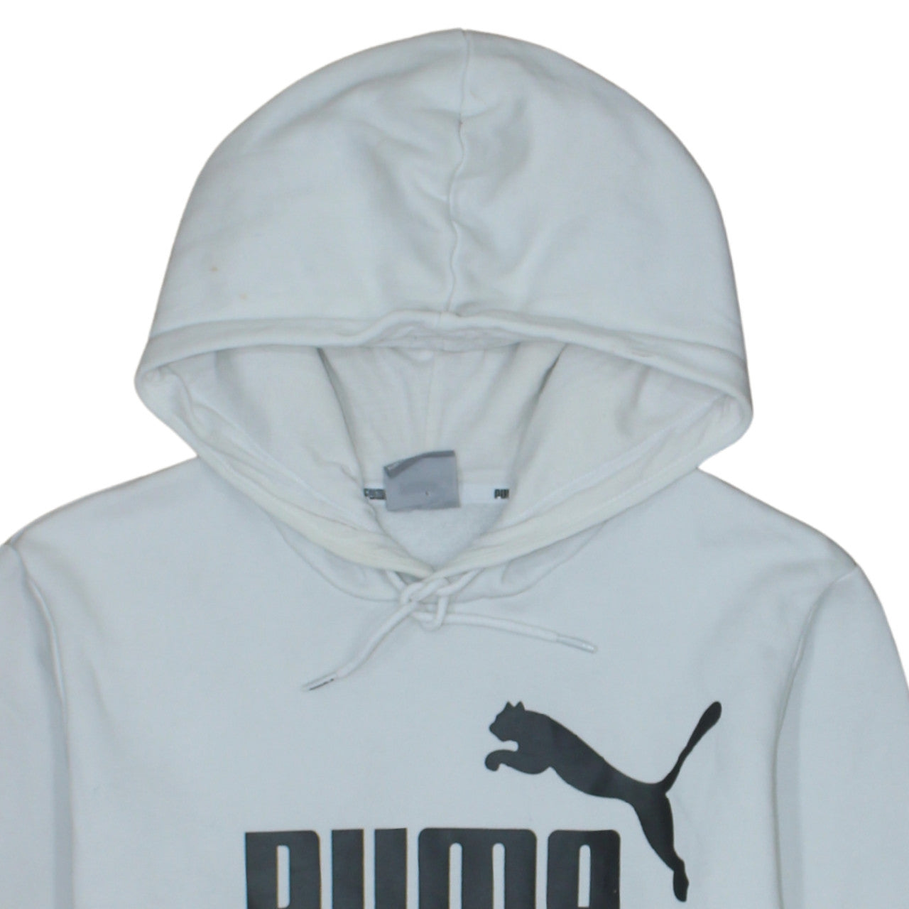 Mens UK Size S PUMA White Pullover Hoodie