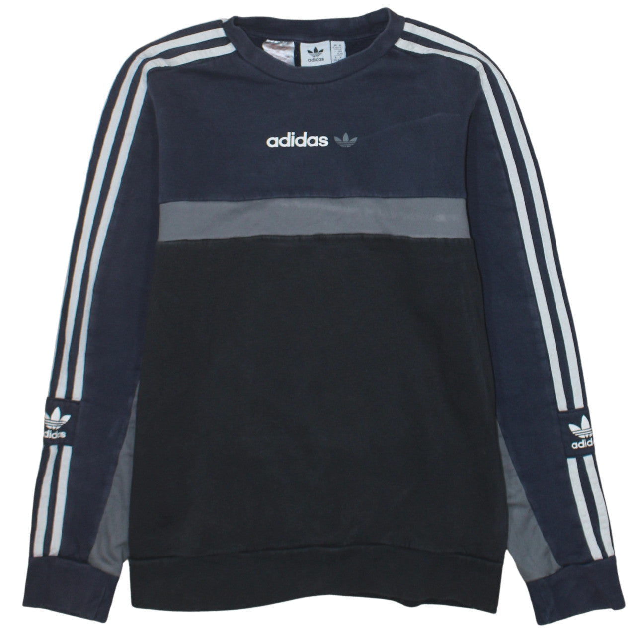 Boys UK Size 15-16 Years adidas Blue Pullover Sweatshirt