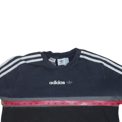 Boys UK Size 15-16 Years adidas Blue Pullover Sweatshirt