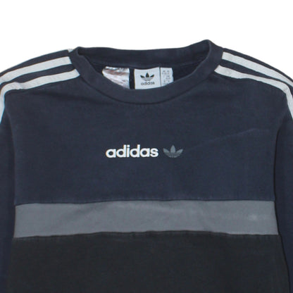 Boys UK Size 15-16 Years adidas Blue Pullover Sweatshirt