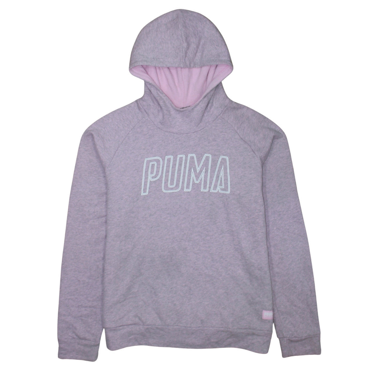 Womens UK Size XL PUMA Grey Pullover Hoodie