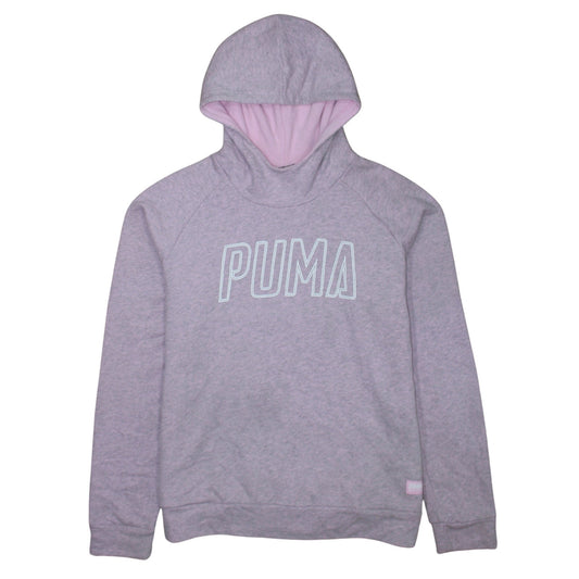 Womens UK Size XL PUMA Grey Pullover Hoodie
