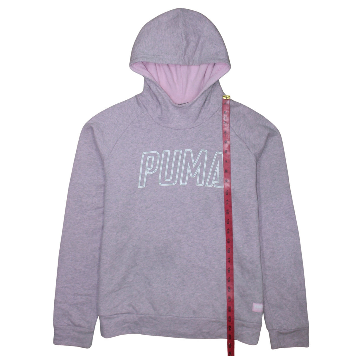 Womens UK Size XL PUMA Grey Pullover Hoodie